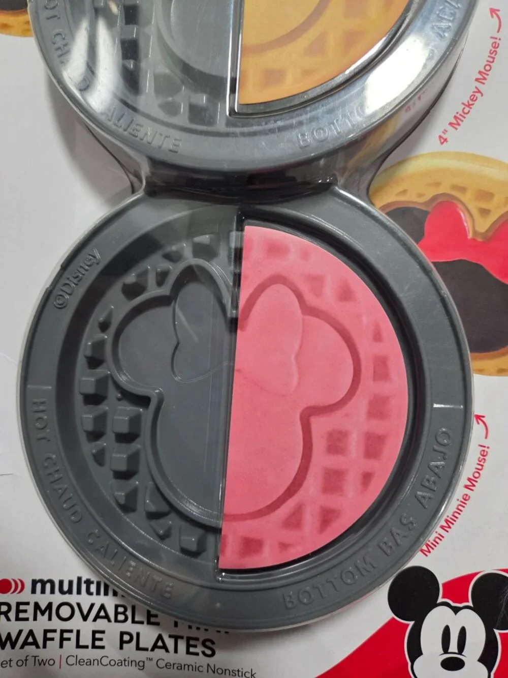 Mickey & Minnie Mouse Removable Plate Set for the MultiMaker Mini Maker